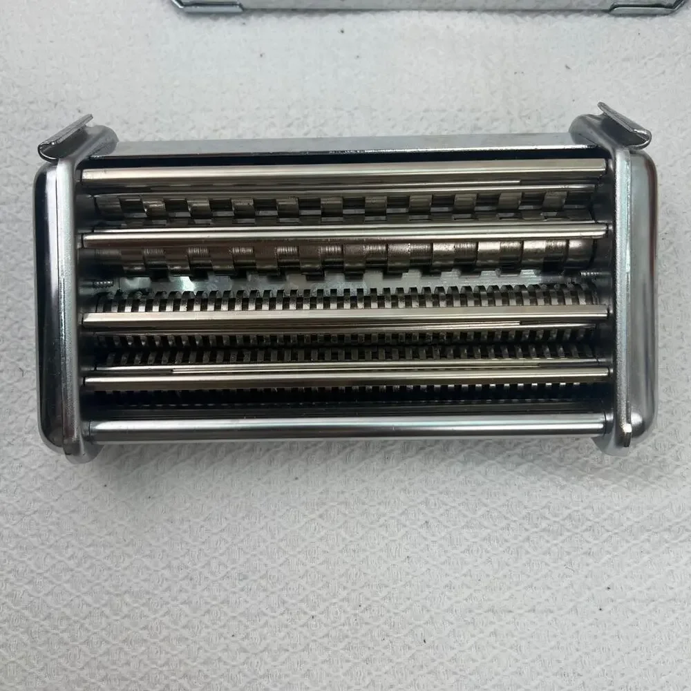 Imperia SP150 Pasta Machine Made in Italy Chrome w Cutter Clamp Crank in Box